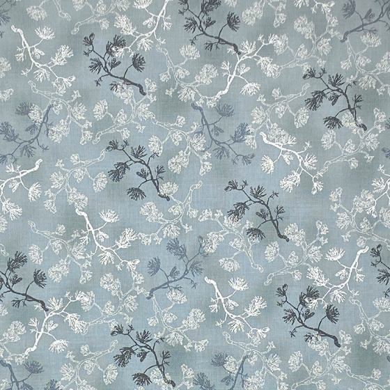 Coupon Stof Fabrics Gris "Floral"