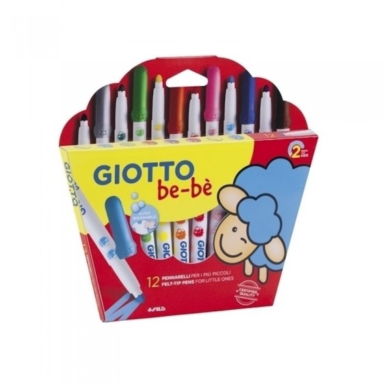 Etui 12 feutres maxi GIOTTO BE-BE