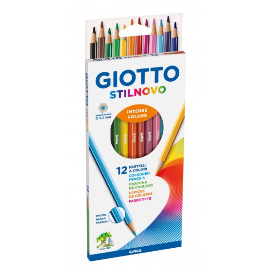 12 Crayons de couleur GIOTTO STILNOVO