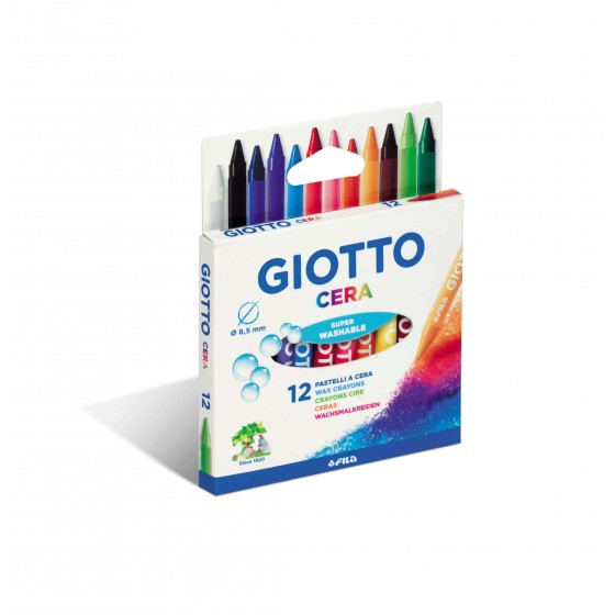 12 Crayons cire GIOTTO