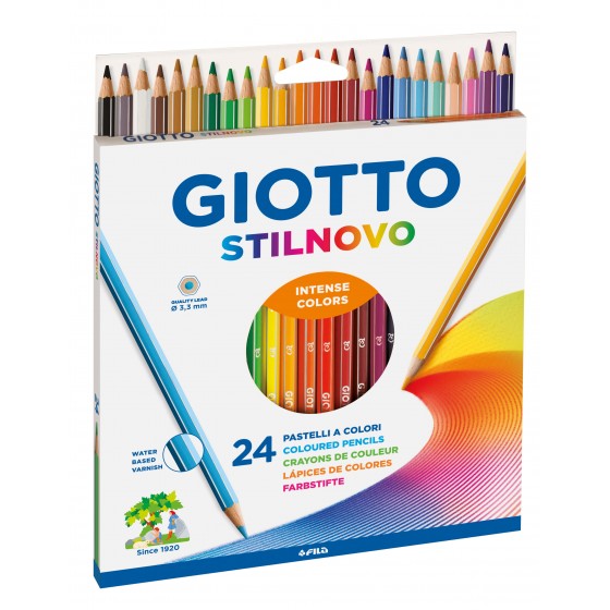 24 Crayons de Couleur Stilnovo GIOTTO
