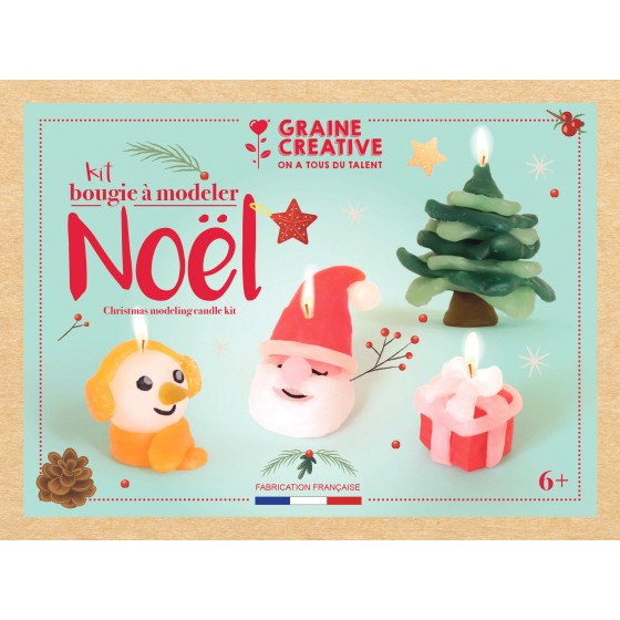 Kit bougie à modeler Noël