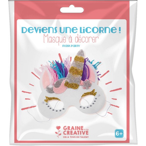 Kit masque feutrine "Licorne"