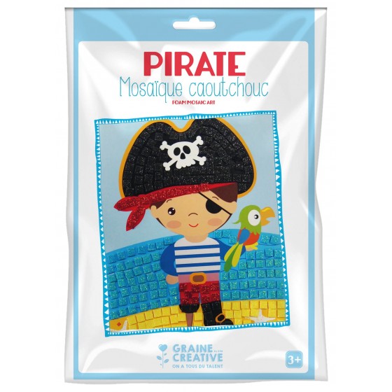 Kit mosaïque caoutchouc souple "Pirate"