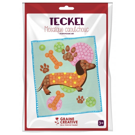 Kit mosaïque caoutchouc souple "Teckel"