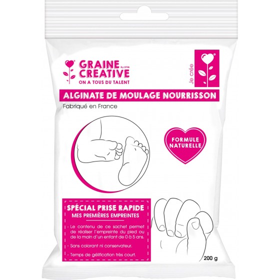 Alginate de moulage nourrisson sachet de 200gr - prise rapide