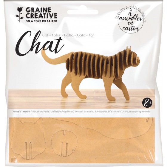 Maquette en carton "Chat"