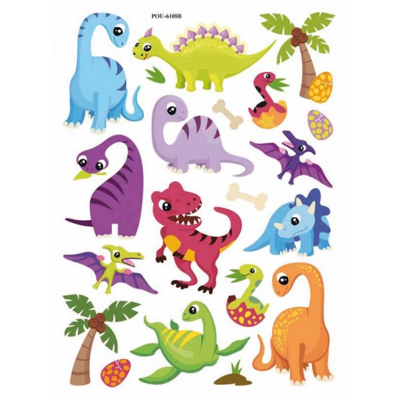 Stickers 3D gel "Dinosaures"