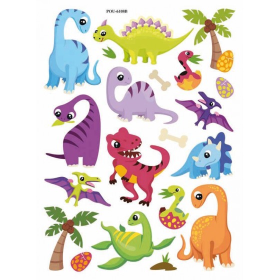 Stickers 3D gel "Dinosaures"