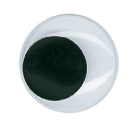 Sachet de 2 yeux noirs 22mm