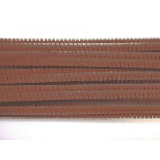 Sachet 20 brins de chenille " Marron"